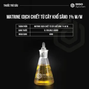 Matrine (dịch chiết từ cây khổ sâm) 1% w/w